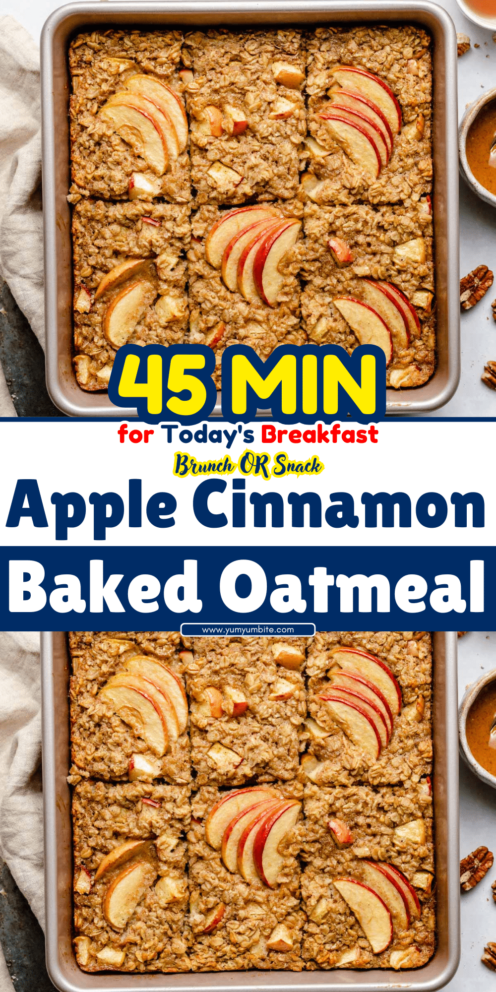 Apple Cinnamon Baked Oatmeal