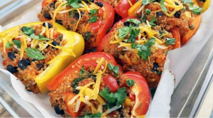 Bean-Stuffed Peppers