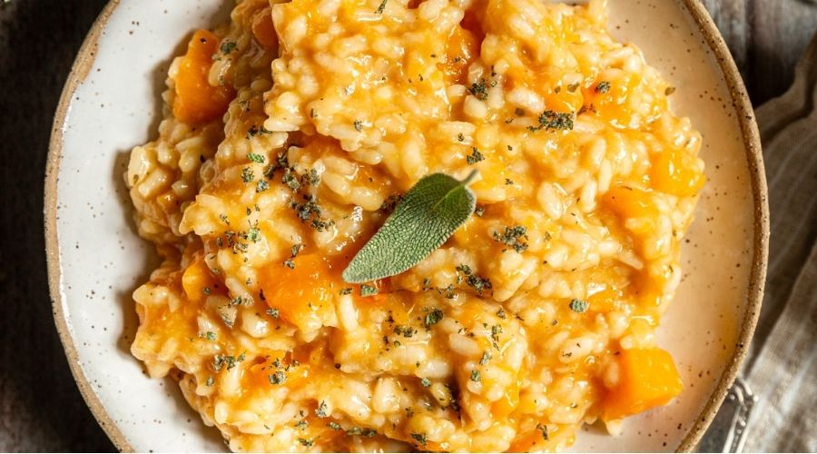 Flavorful Acorn Squash Risotto