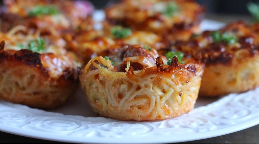 Spaghetti Bake Muffins