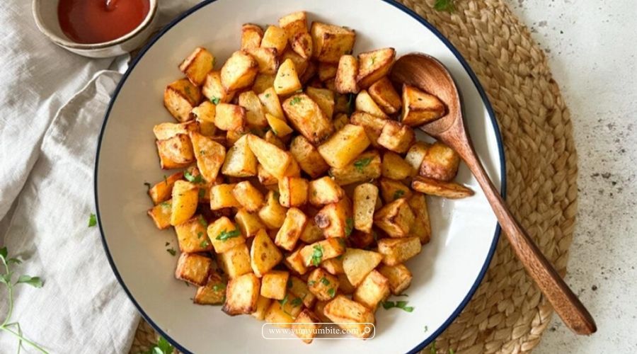 how to store cooked diced potatoes