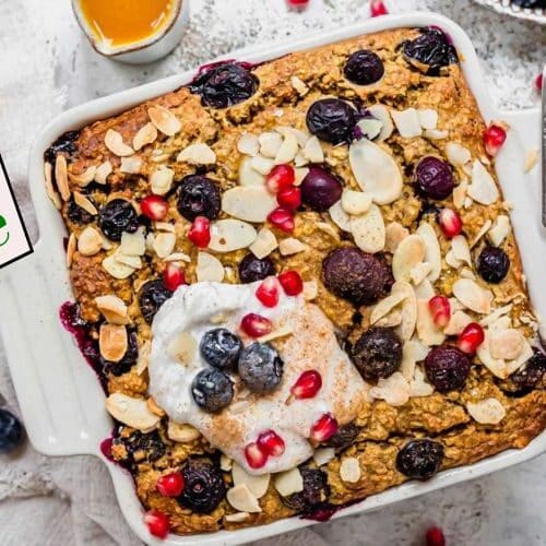 Blueberry Almond Baked Oatmeal