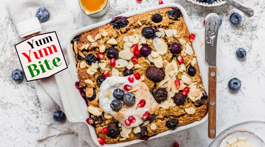 Blueberry Almond Baked Oatmeal