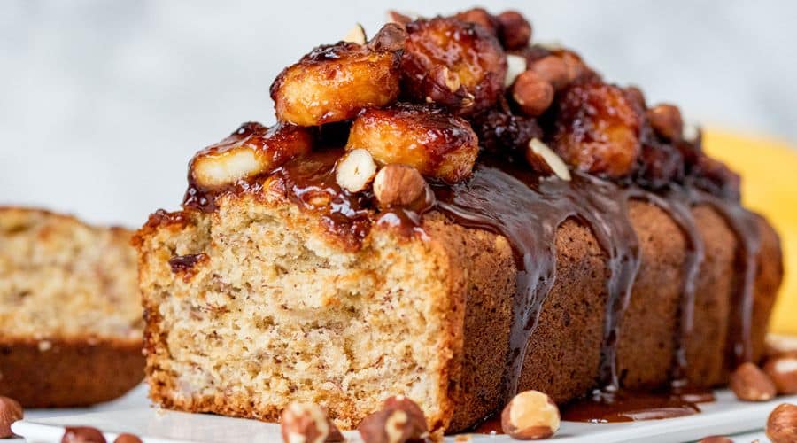 Caramel Banana Bread