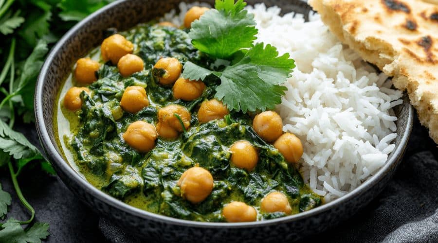 Chickpea Spinach Curry