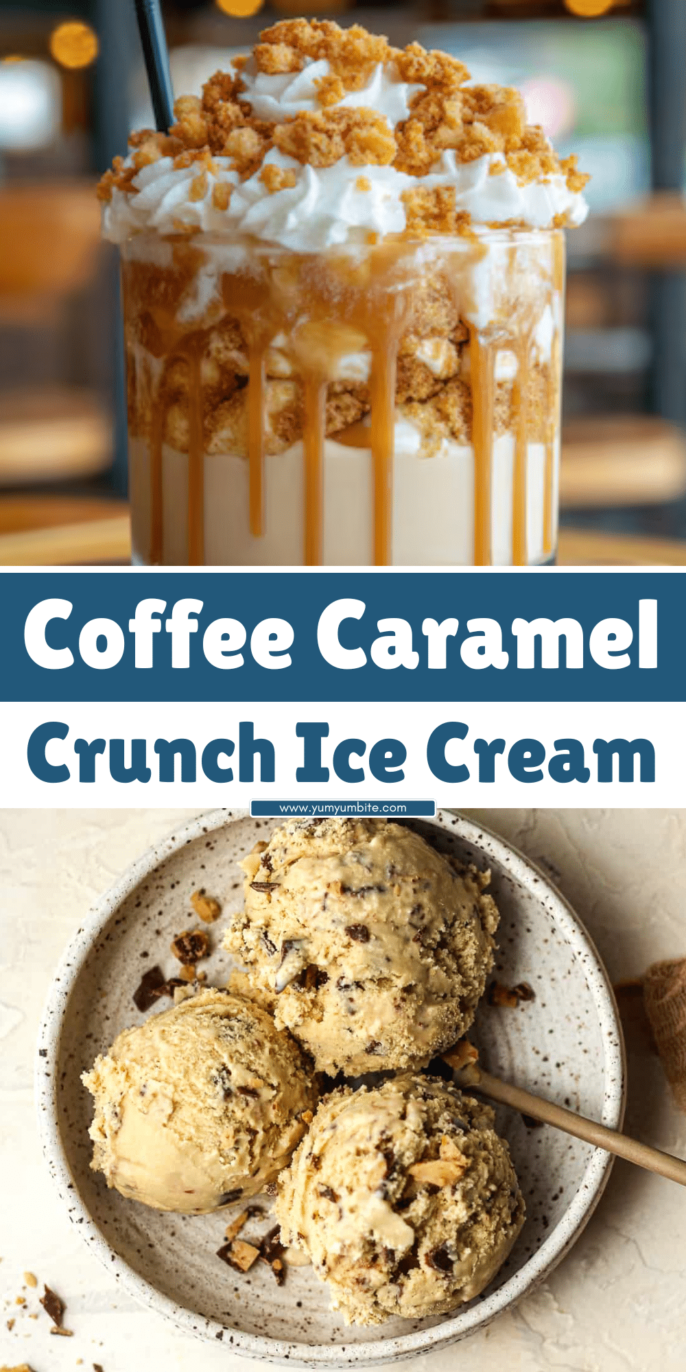 Coffee Caramel Crunch Ice Cream