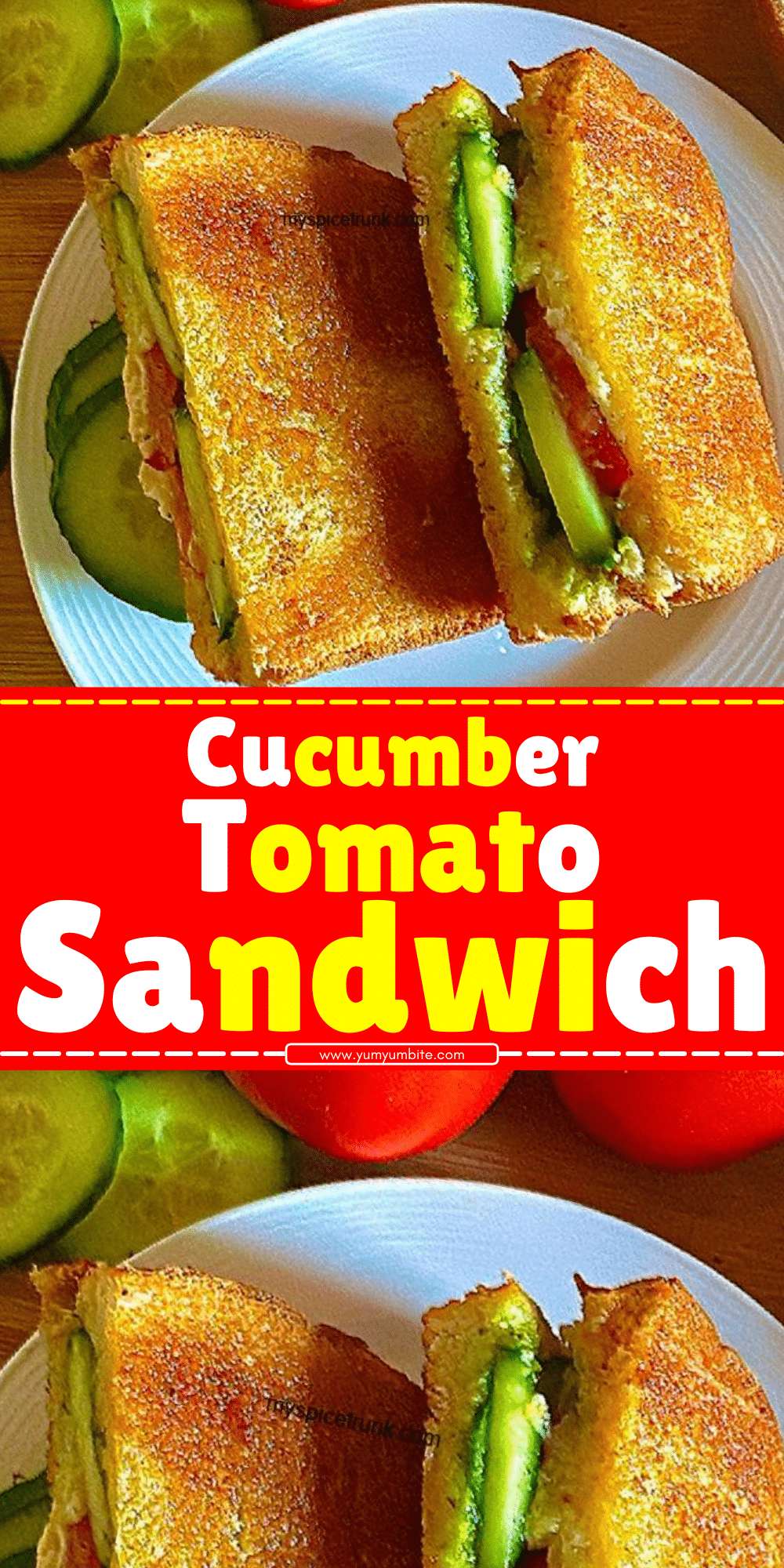 Cucumber Tomato Sandwich