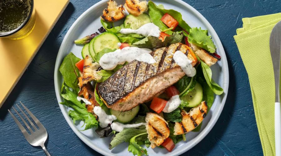 Grilled Salmon Salad