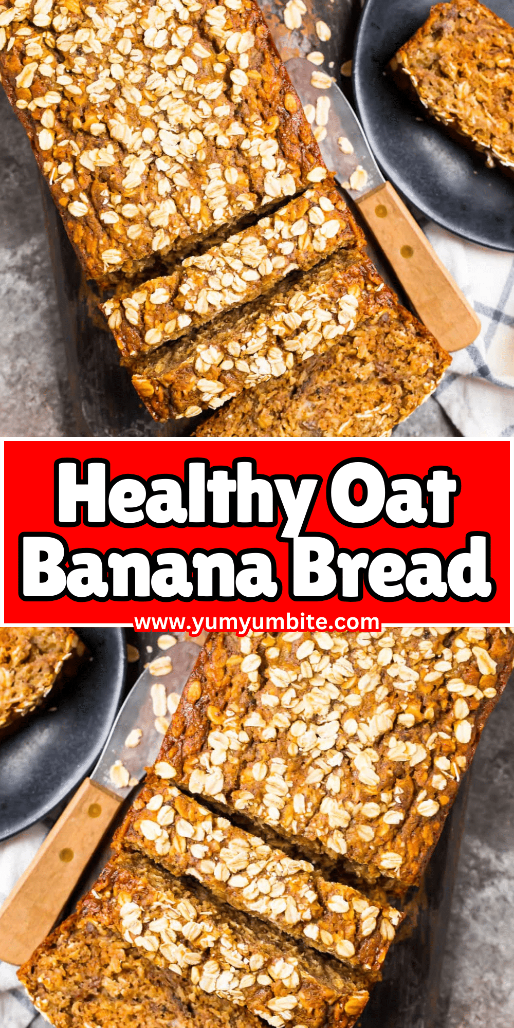 Healthy Oat Banana Bread