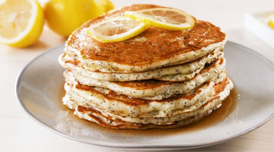 Lemon Poppy Seed Pancake Casserole