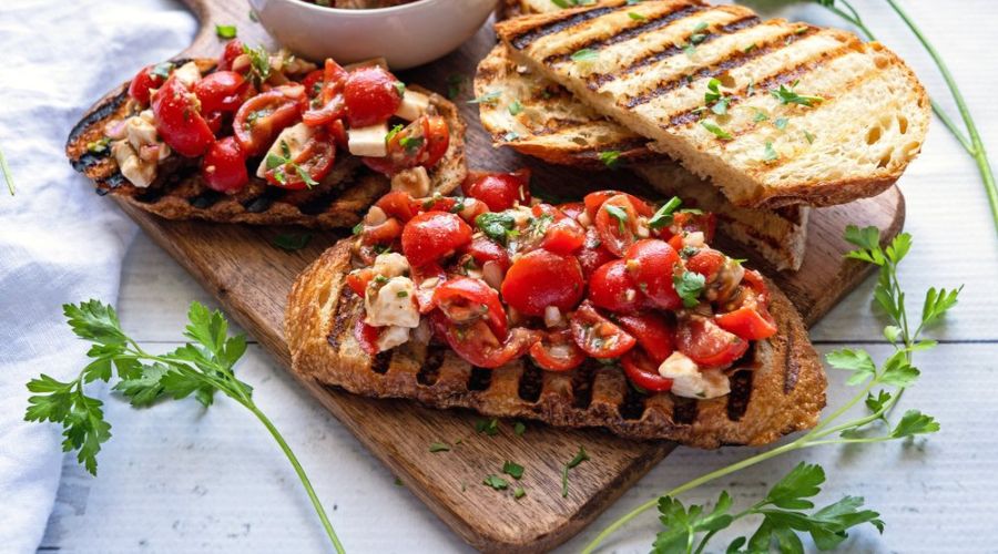 Tomato and Feta Toast