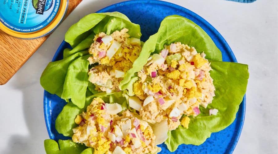 Tuna Salad Lettuce Wraps