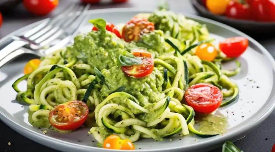 Zucchini Noodles with Pesto