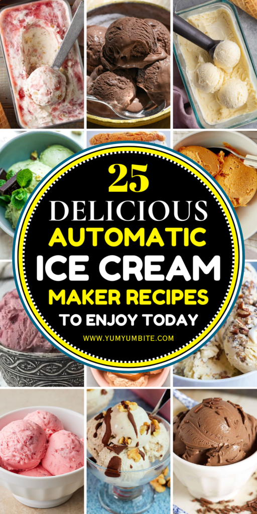 automatic ice cream maker recipes