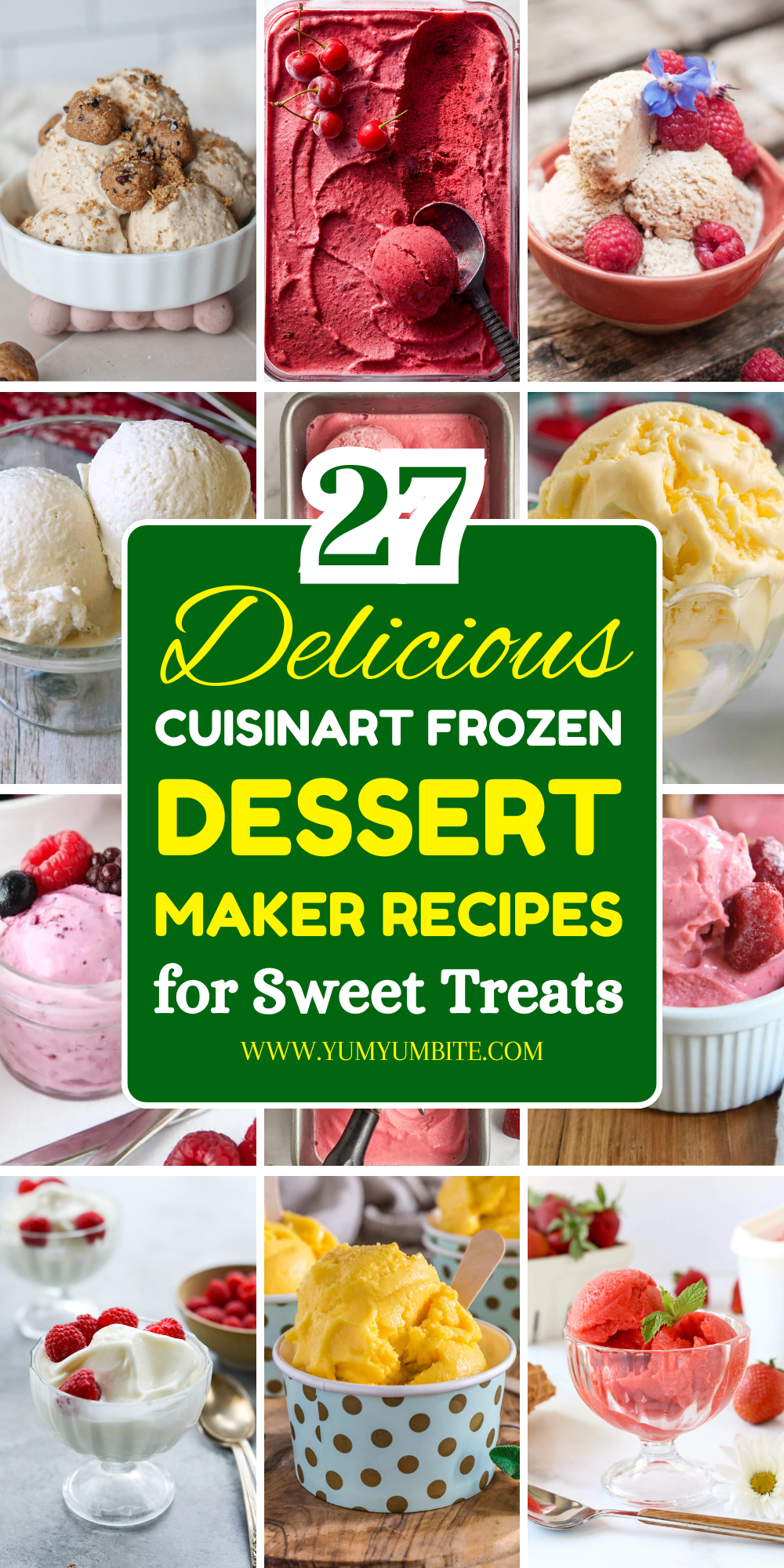 cuisinart frozen dessert maker recipes