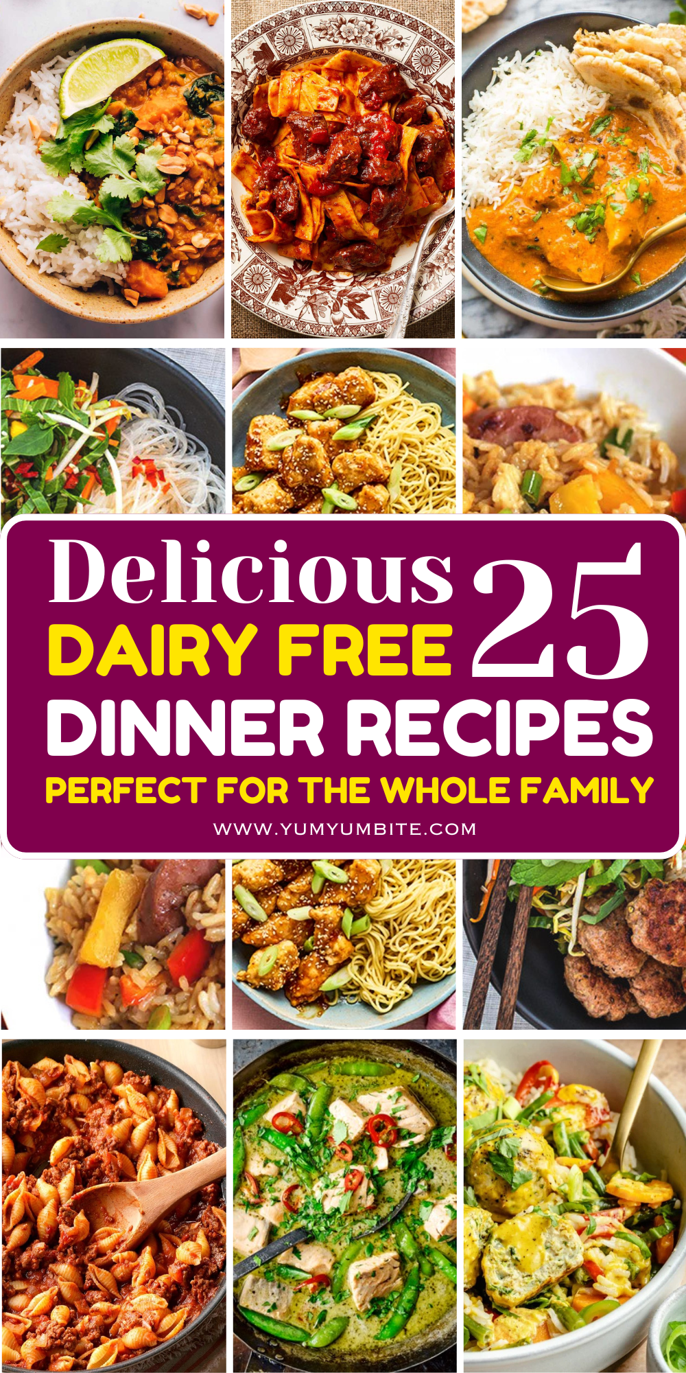 dairy free dinner recipes