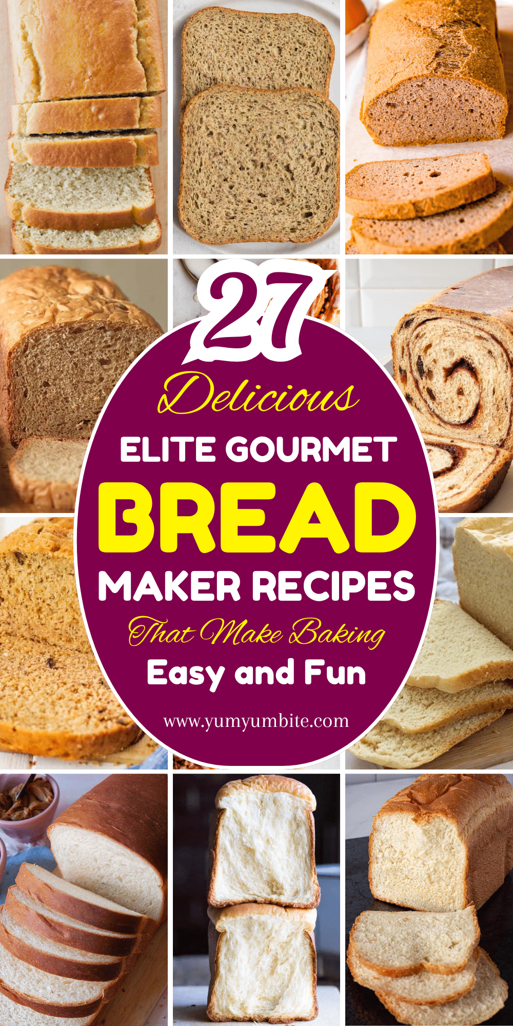 elite gourmet bread maker recipes