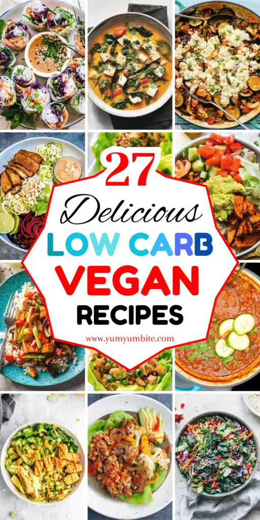 low carb vegan recipes