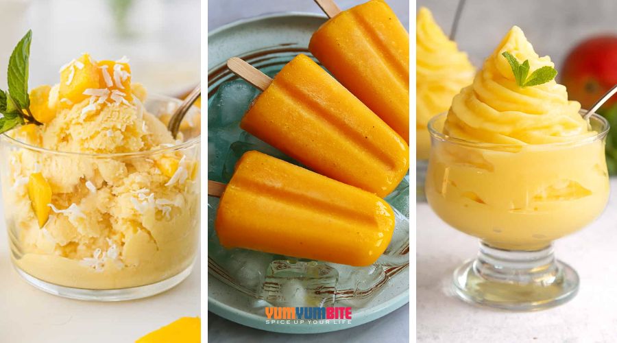 mango ice cream recipes