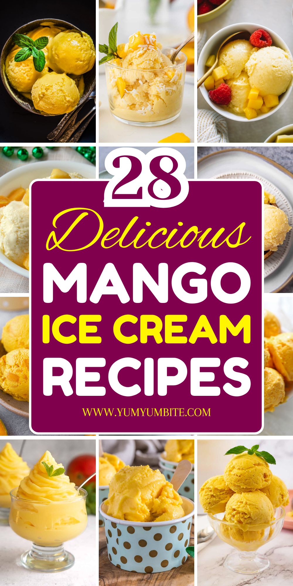 mango ice cream recipes