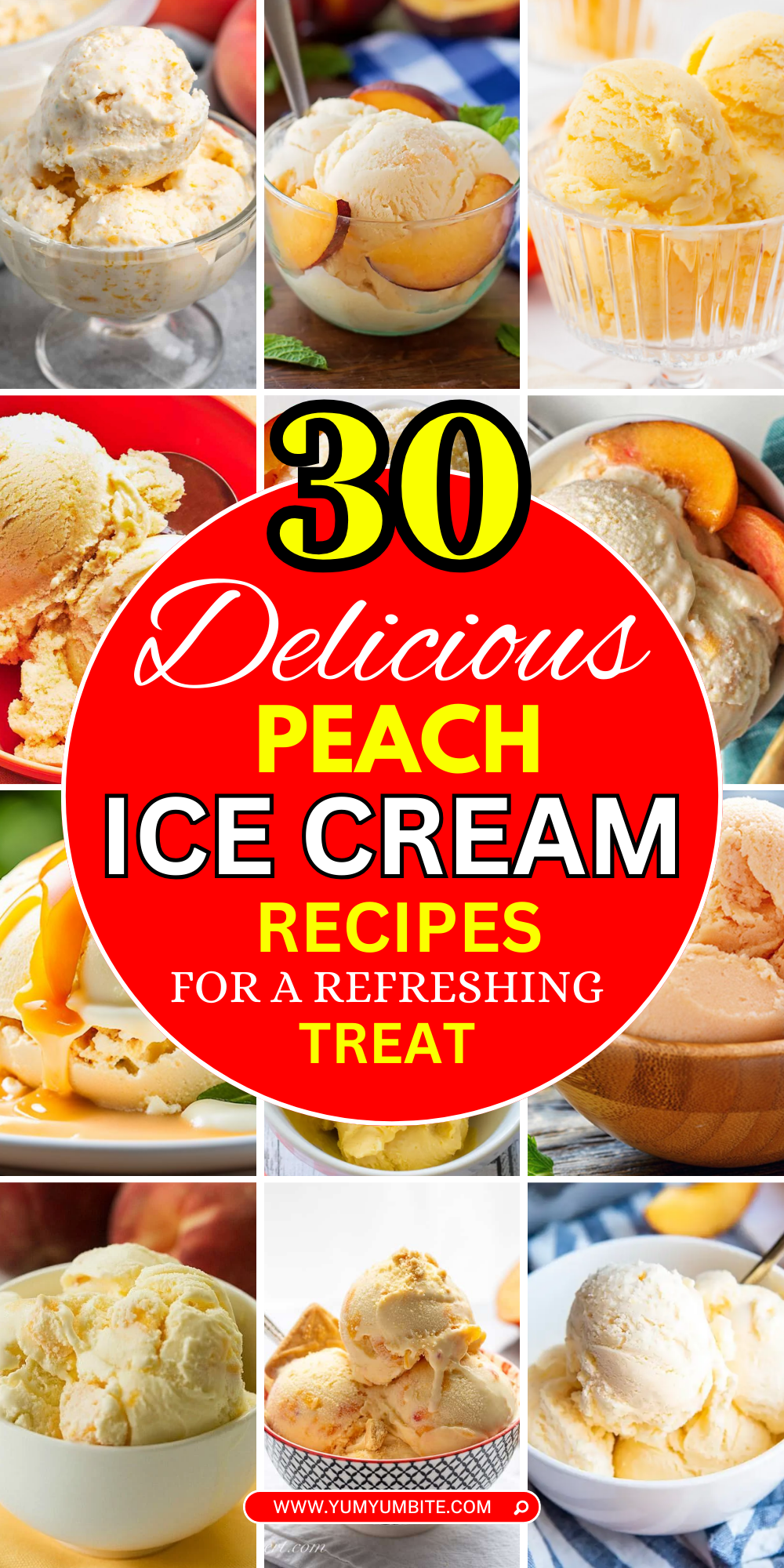 peach ice cream recipes