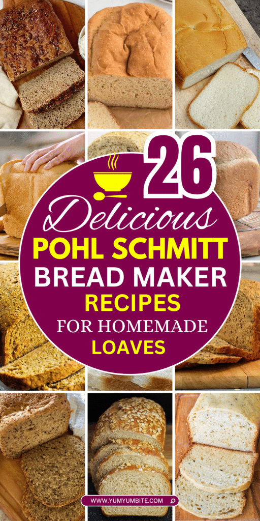 pohl schmitt bread maker recipes