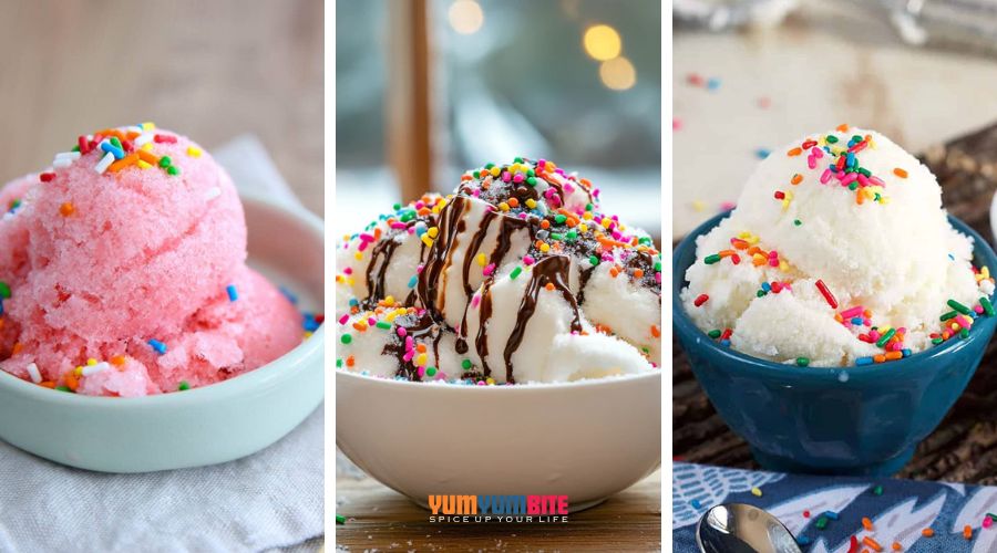 snow ice cream recipes