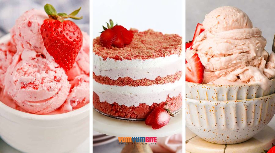 strawberry ice cream recipes