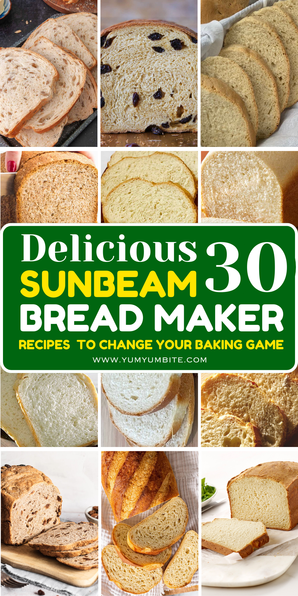 sunbeam bread maker recipes