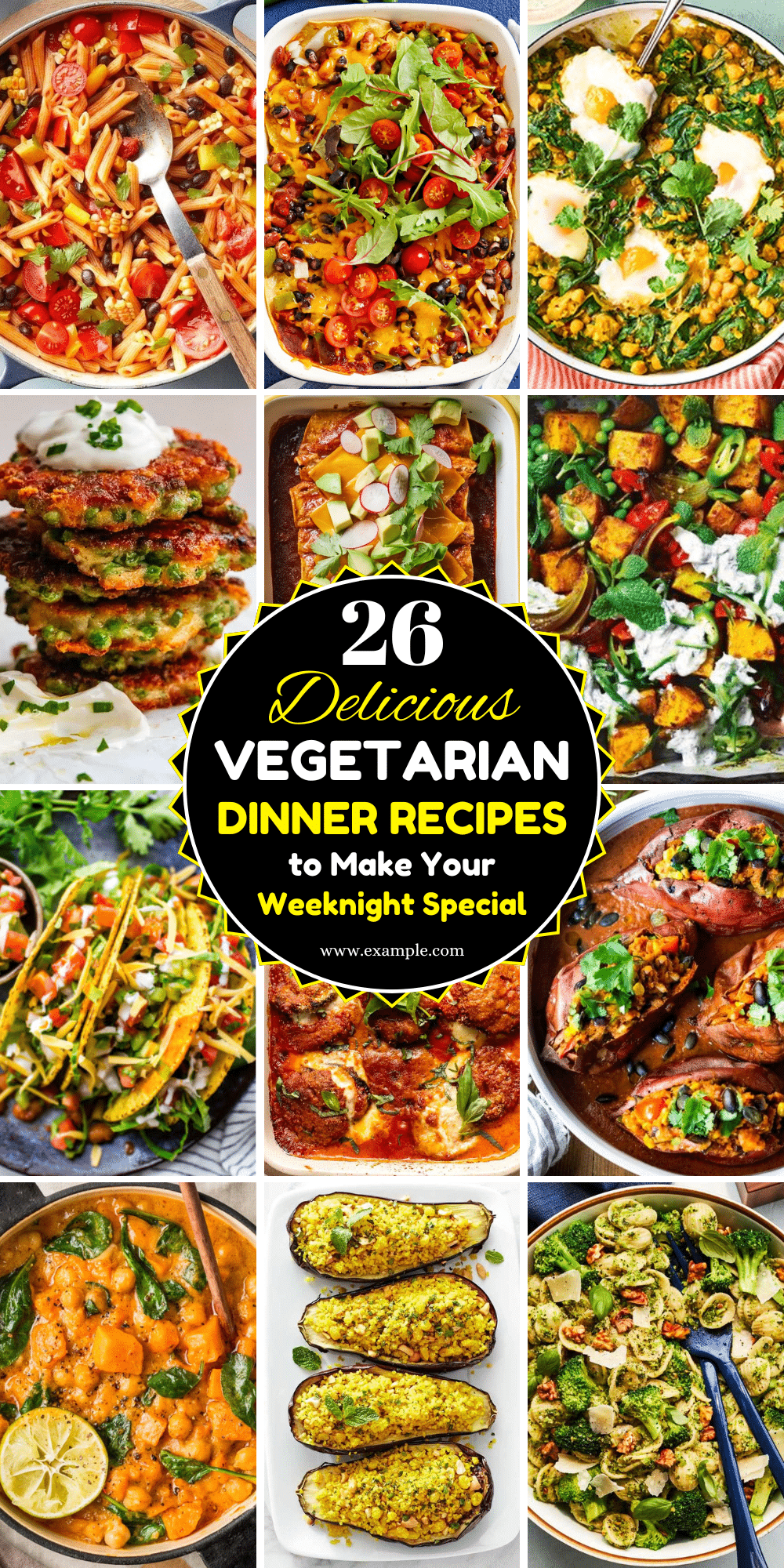 vegetarian dinner recipes