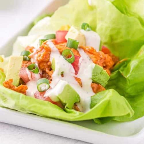 Buffalo Chicken Lettuce Wraps