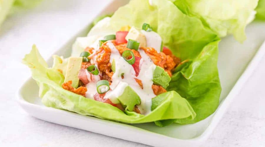 Buffalo Chicken Lettuce Wraps