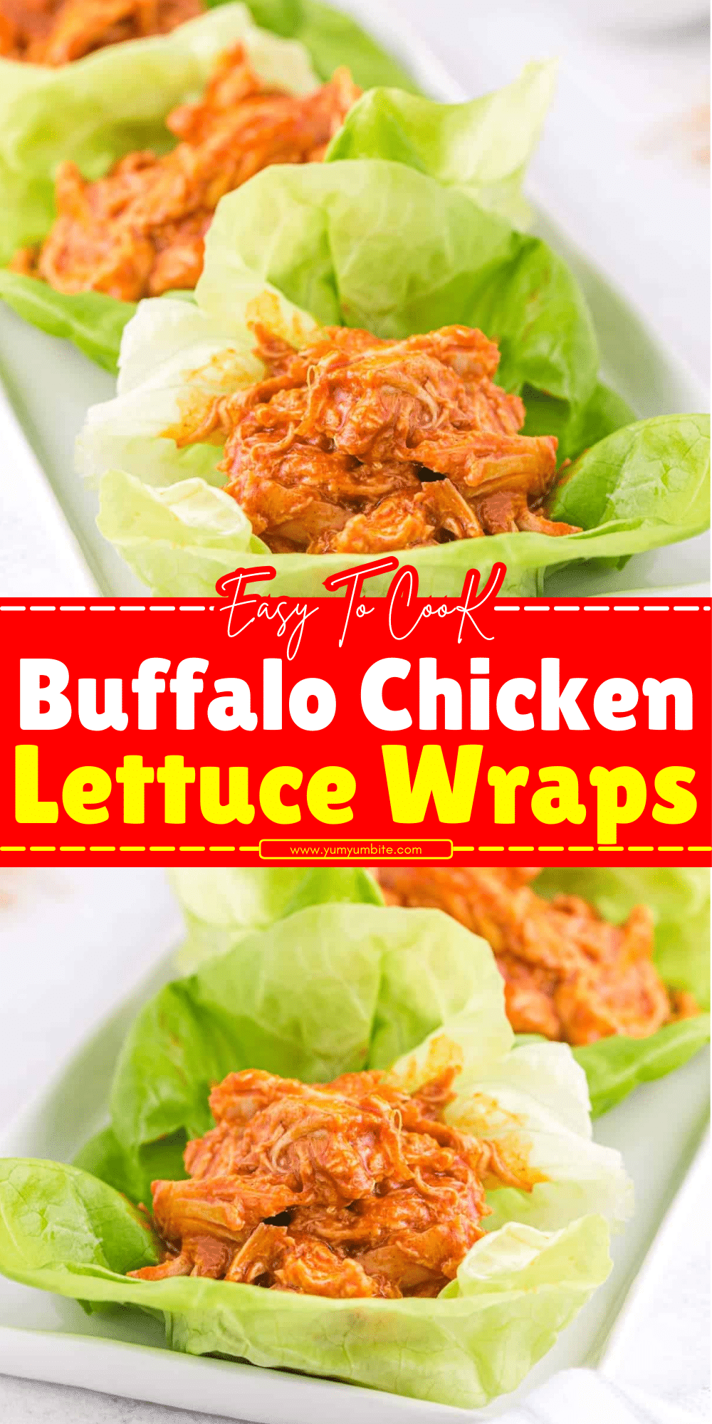 Buffalo Chicken Lettuce Wraps