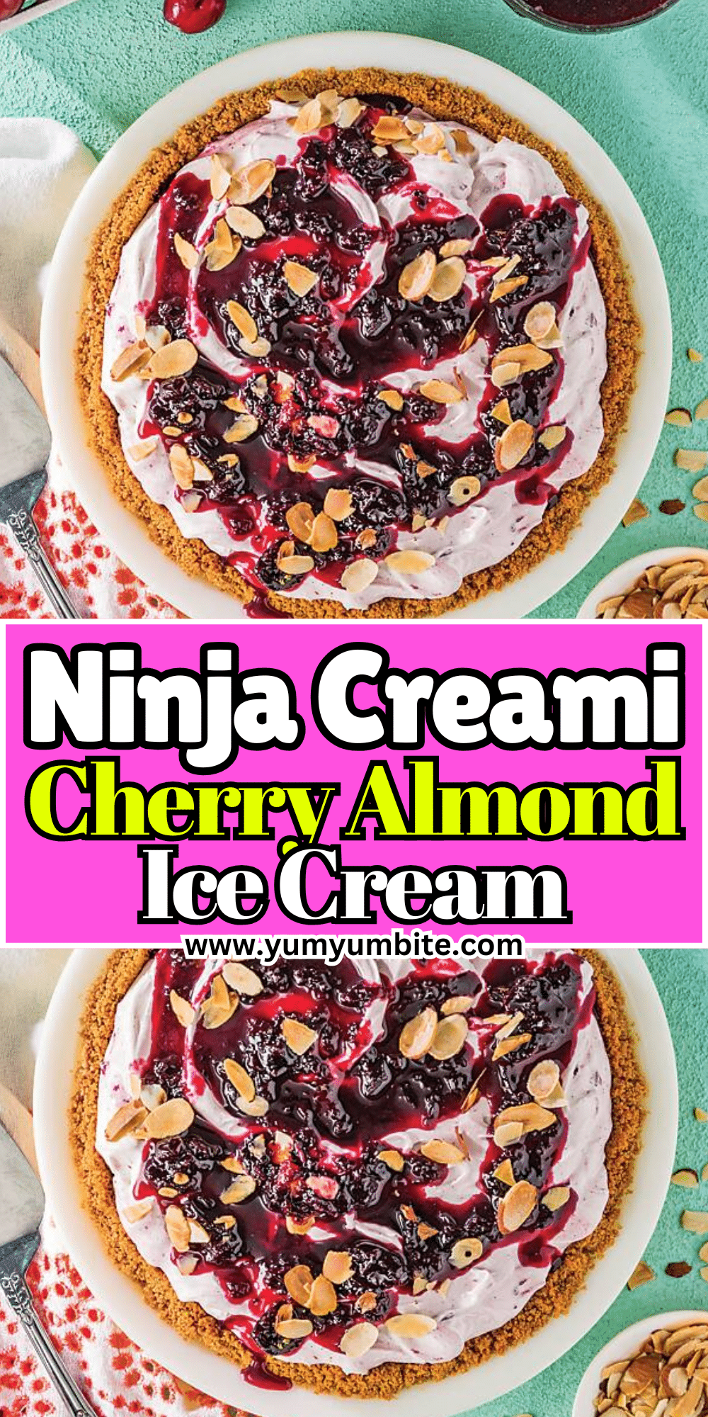 Ninja Creami Cherry Almond Ice Cream