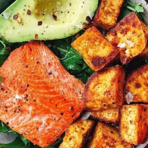 Salmon and Sweet Potato Bowl