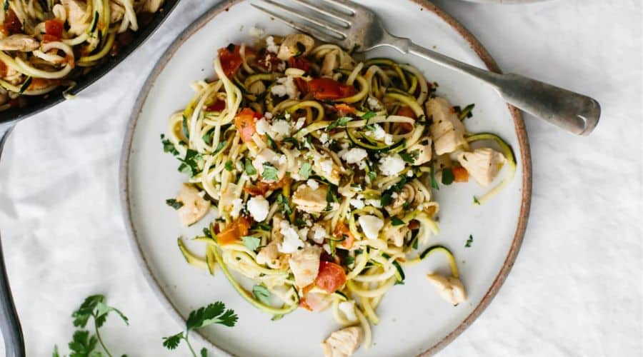 Spicy Chicken Zucchini Noodles