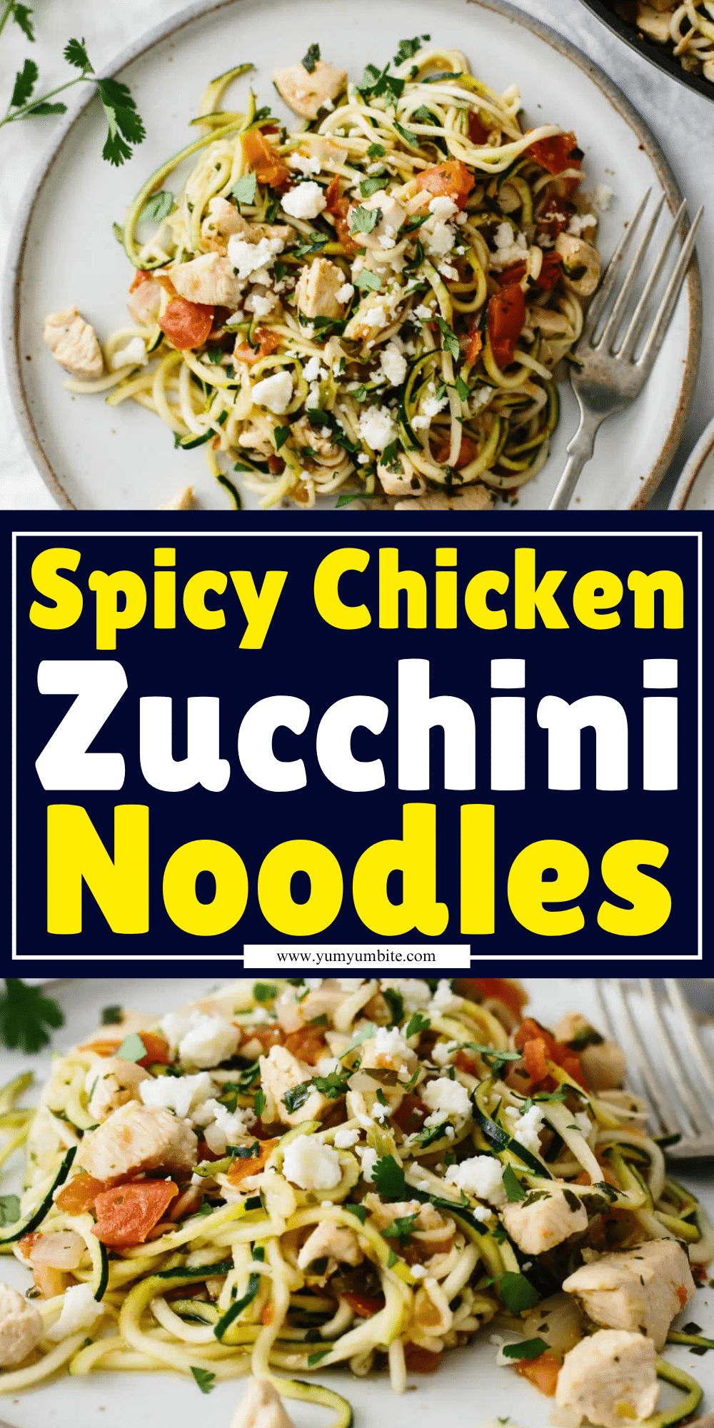 Spicy Chicken Zucchini Noodles