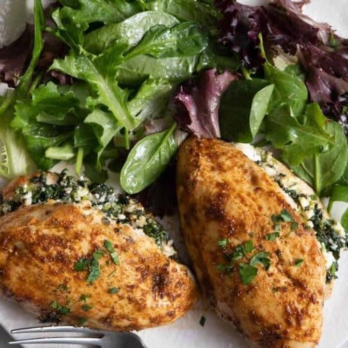 Spinach Feta Stuffed Chicken Breast