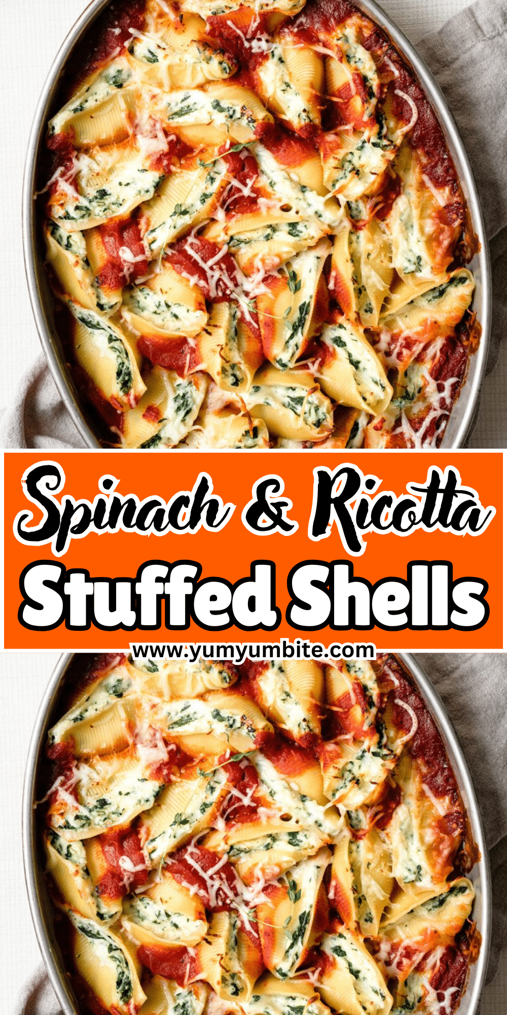 spinach and ricotta stuffed shells